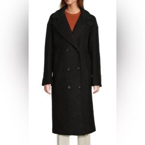 Karl Lagerfeld Paris - Double-breasted Wool-blend coat